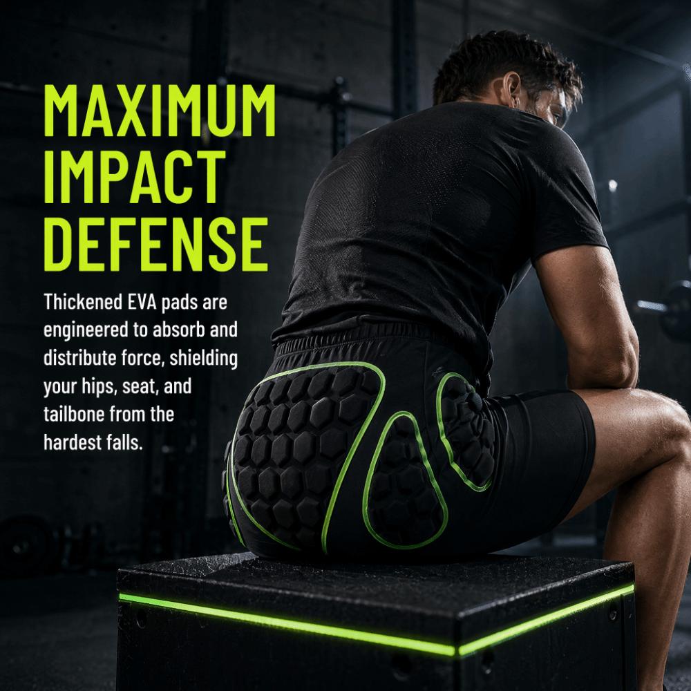 Honeycomb Padding Padded Protective Shorts Elastic Waistband Crash Pants  Skateboarding