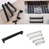 Black Square Furniture Pulls With Satin Surface For Bedroom Wardrobe And Kitchen Cupboards