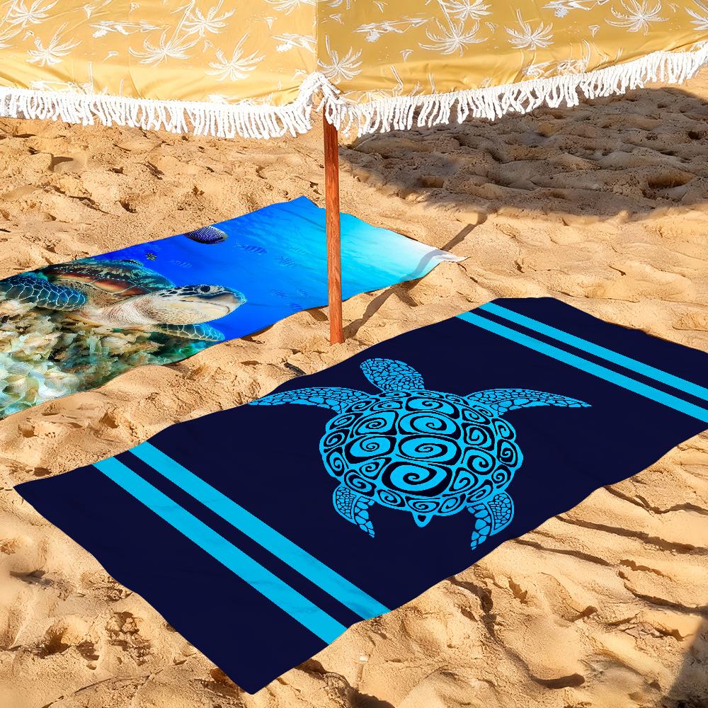 Asciugamano con stampa Tartaruga Marina Asciugatura Rapida Asciugamani da Spiaggia Sono Adatti Per Piscine Campeggio Yoga E Palestra