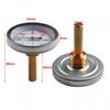 Aluminum Case Hot Water Pipe Temperature Gauge 0 120°C Removable Brass Pocket