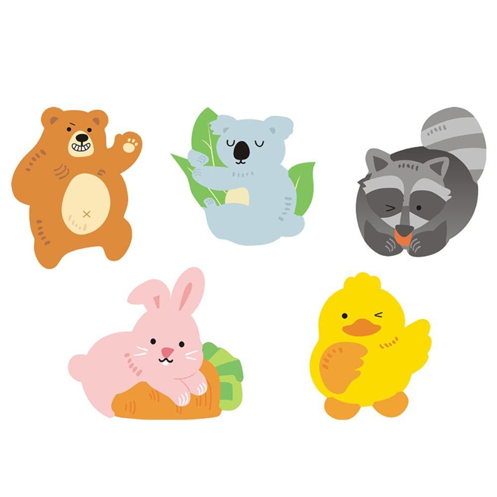 Lollipop Dekoration Karten Cartoon Tier Muster Tiere Themed Party Kindergarten Nachricht DIY Karte Ostern Dekorationen