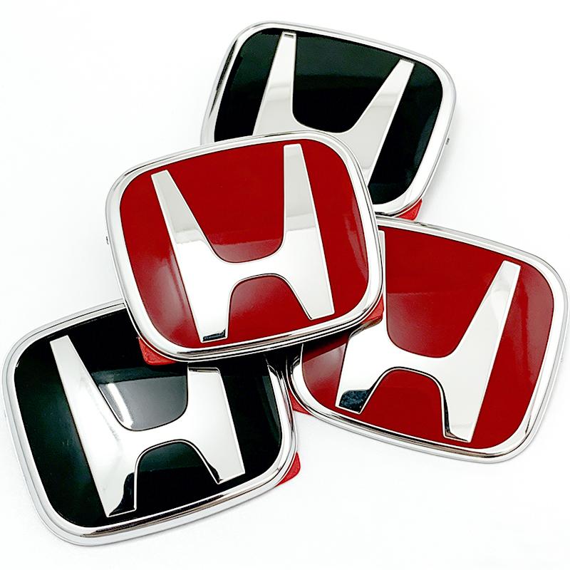 1pcs 3D H Custom Badge Decal for Honda Civic VEZEL CRV City Accord Fit Odyssey Car Hood Front Grill Rear Trunk H Logo Sticker