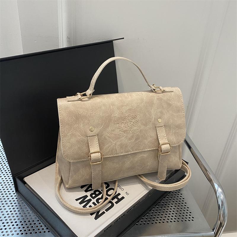 

Нишевый дизайнерский ретро рюкзак сумка-мессенджер женская 2025 новая высококлассная универсальная одноплечевая сумка-мессенджер хаки