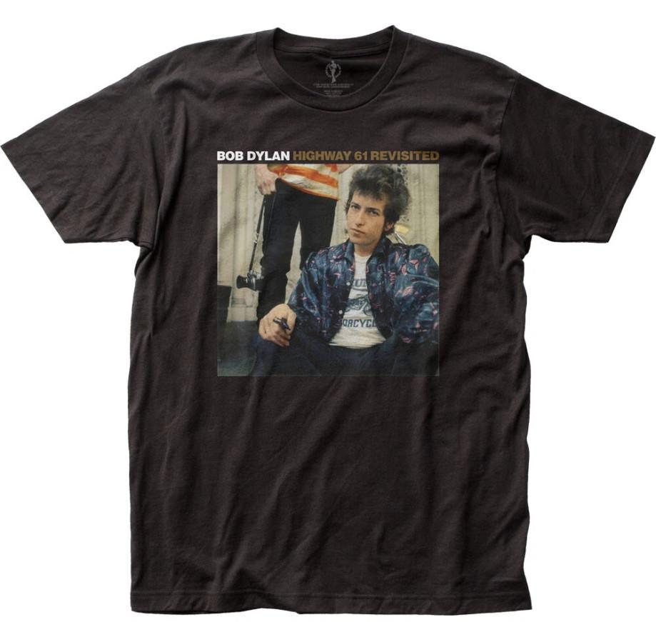 Bob Dylan Highway 61 Revisited T Shirt Mens Rock and Roll Music S разноцветный