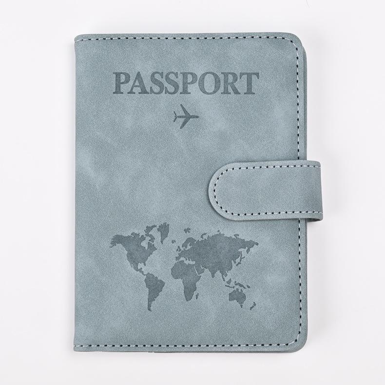 2024 Anti-Magnetic RFID Color-Changing PU Passport & Ticket Holder Wallet