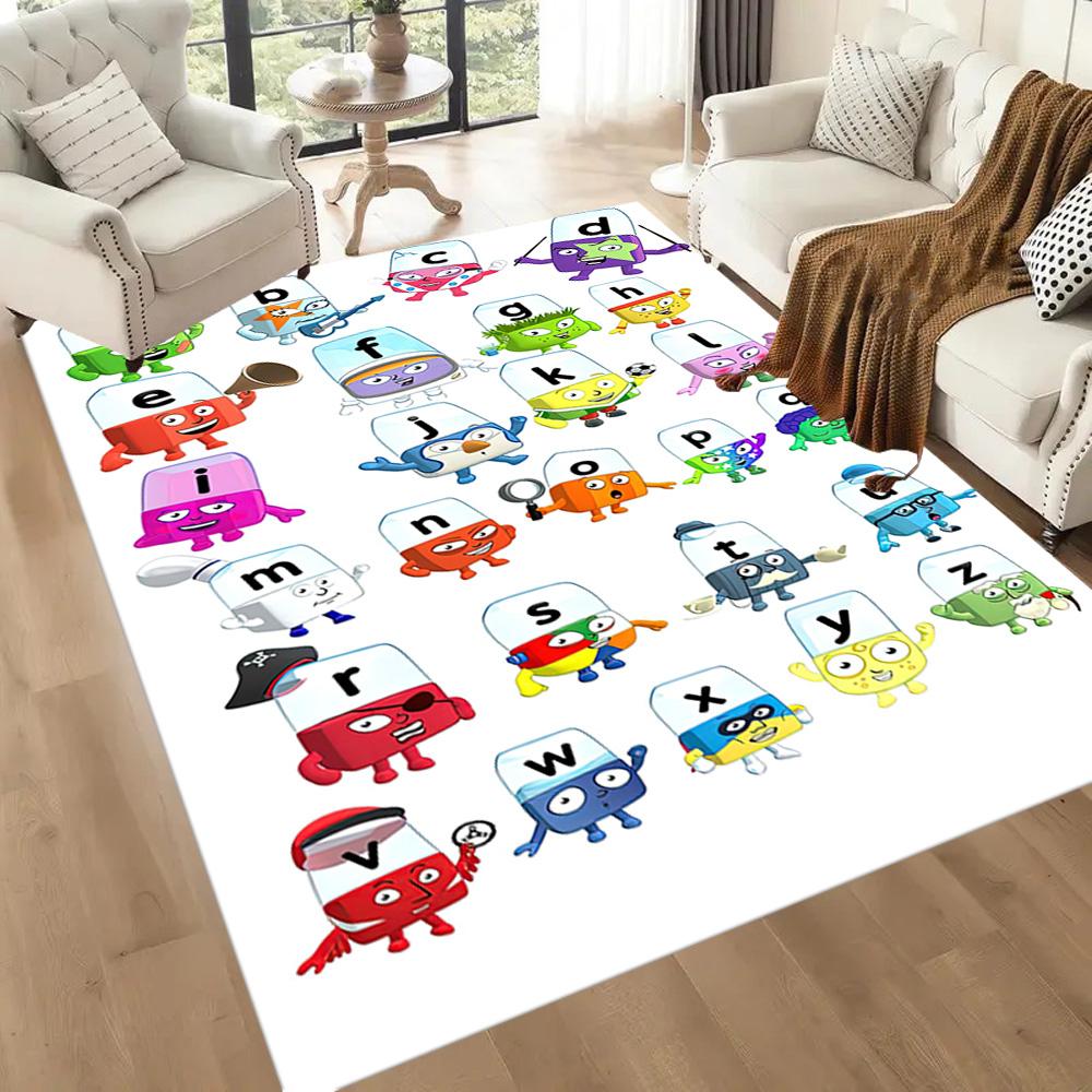 Numberblocks Floor Rug Office Rug Suitable for Hallway Decorate room Playrooms Kitchen Antislip Carpet Anime Office Decor