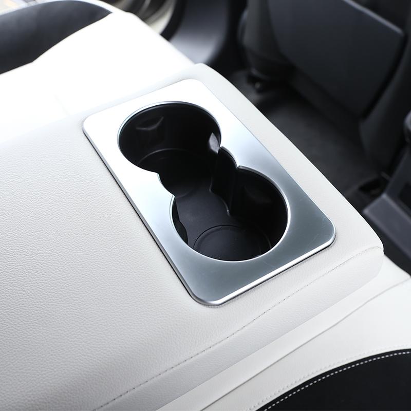 For Landrover Range Rover VELAR 2017-2025 Rear Seat Water Cup Holder Frame Covers Trim Decorative Sticker Interior Accessories