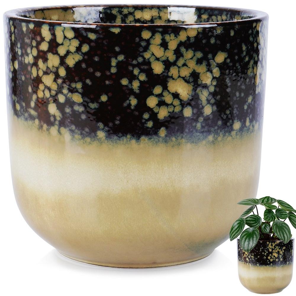 Porcelain flowerpot 17.5 cm
