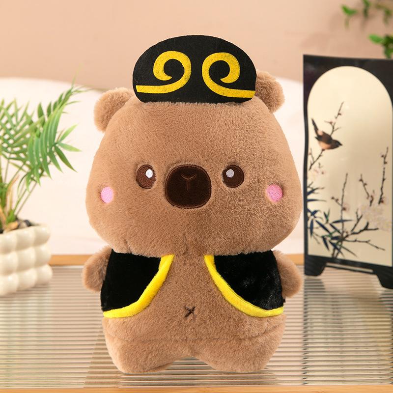 

Плюшевая игрушка Капибара из Путешествия на Запад, Животное, Набивная кукла, Сопровождающая, Успокаивающая подушка, Подарок Monk Pig,30cm/11.81in