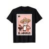Vintage Mexican Bingo Card Graphic T-Shirt Featuring El Abuelo Grilling Grandpa Design Perfect for Themed Parties and Casual Wear