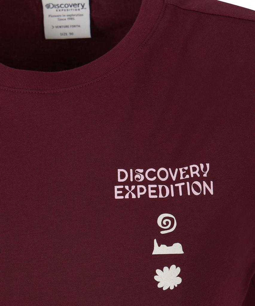 DISCOVERY EXPEDITION Women'S Freshvent Nature Crop Short Sleeve T-Shirt (D/Wine)