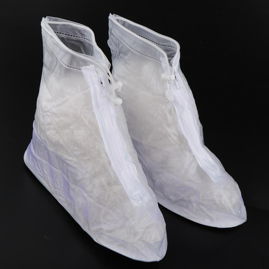 1 Pair Clear Waterproof Shoes Covers Women -Slip Over Galoshes