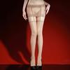 Lace Oily Transparent Hip Skirt Long Tube Suspenders Stockings Female Sexy Silky Mood Pure Black Silk Pantyhose