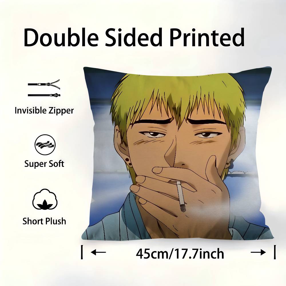 Anime Great Teacher Onizuka GTO Pillow Cushion Cover Pillowcase Living Room Sofa Home Decor Customized 30X30cm