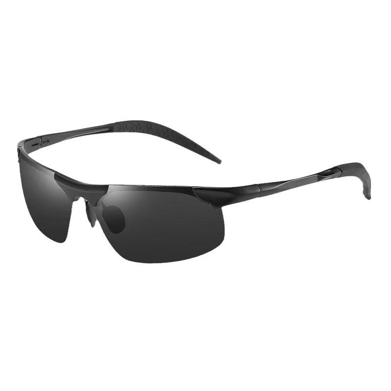 Polarized Semi-Rimless Sunglasses Lightweight Durable Frame UV Protection Outdoor Sports Eyewear for Men and Women