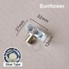 KAK 30mm Crystal Cabinet Knobs and Handle Brass Copper Kitchen Handle Square Cupboard Door Pulls Furniture Knobs Door Hardware