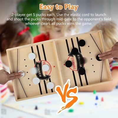 Wooden Shot Puck Game Perfect Family Fun and Birthday Gift!