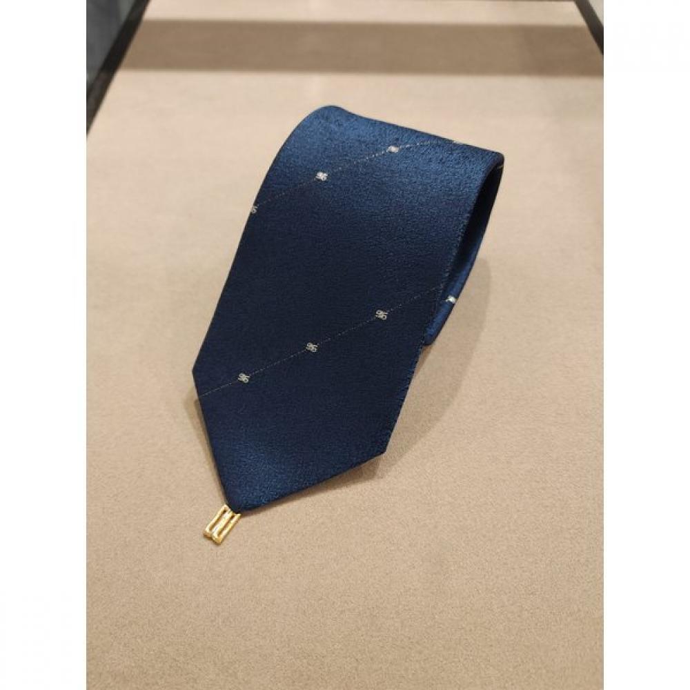 Daks Diagonal Logo Tie Navy Color Dmf1acf1241n1