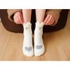 Winter half-length velour mid-calf women's socks coral velour socks casual colour-blocked thickened warm floor socks adult terry socks