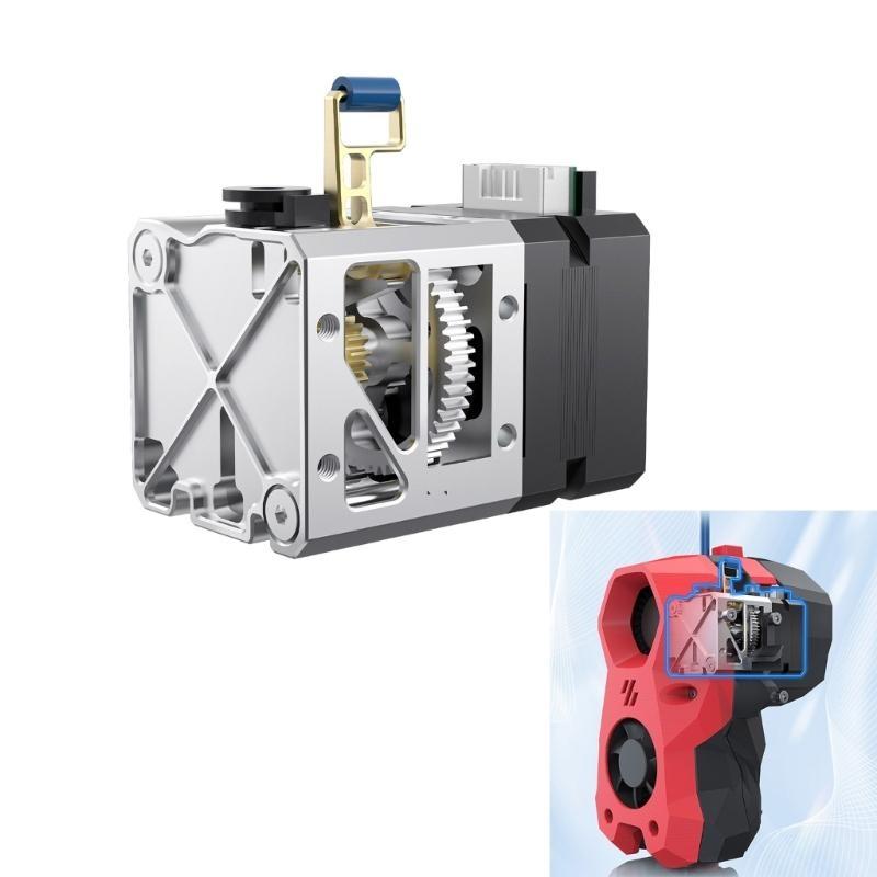 Double Gear Direct Drive Hotend For V2X 3D Printer Extruder, Metal Drive Easy Change Filaments Lightweighted