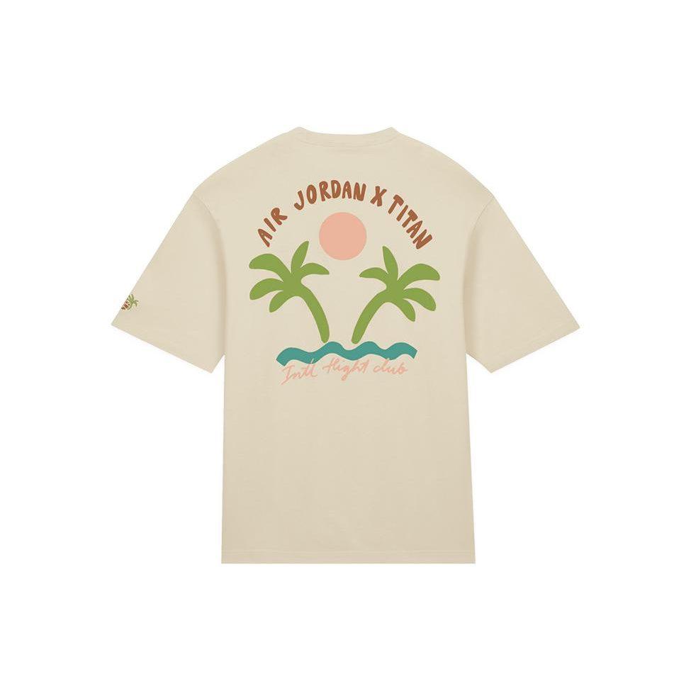 Jordan x TITAN T Shirt Men's Beach Light Yellow DV7030-234