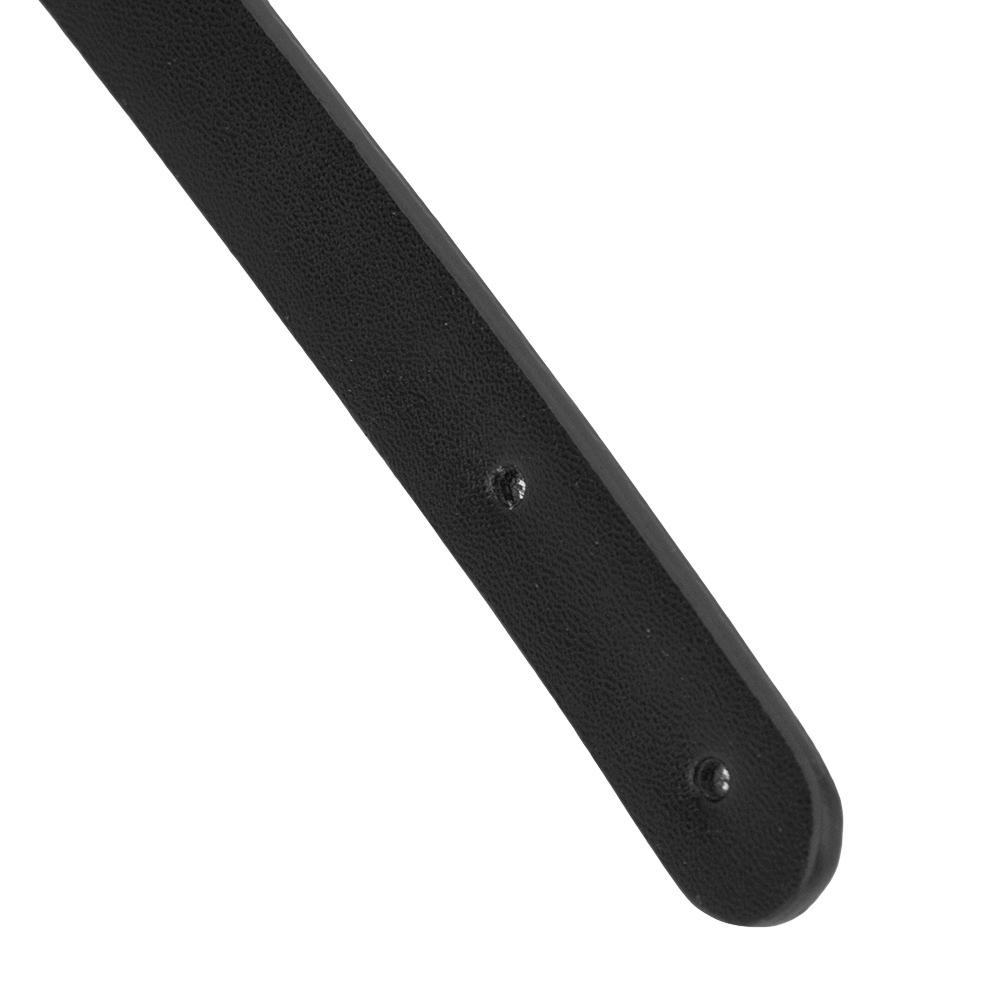 2PCS 65cm Handmade Leather Bag Handles with Rivets DIY Patchwork Luggage AccessoriesBlack