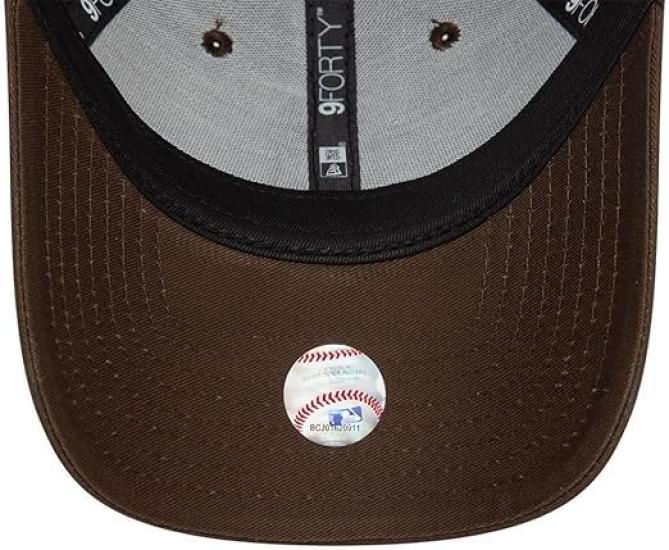 New Era 9forty Deep Popular Free Women's Cap, Fit, Hat, 940, Yankees/Dodgers, Unisex, MLB, Women's (JP, Alphabet, Size, Brown) [Used]