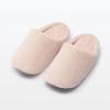 MUJI Warm Fiber Insole Size L Feet 83452780 Slippers, Pink, (for 25-26.5cm), (Room Shoes)