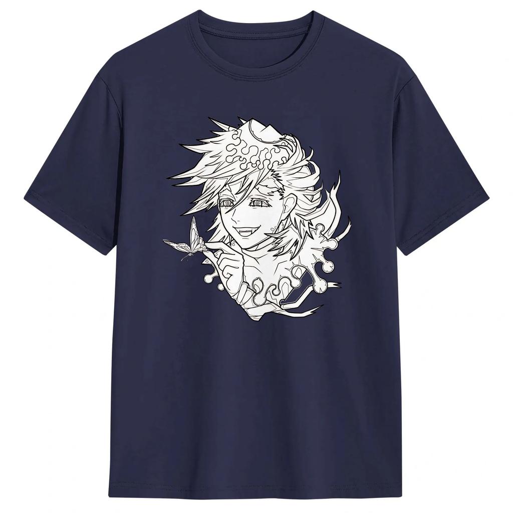 Vintage Anime Douma Upper TShirt for Unisex Round Collar 100 Cotton T Shirt Short Sleeve Tees Plus Size Clothes