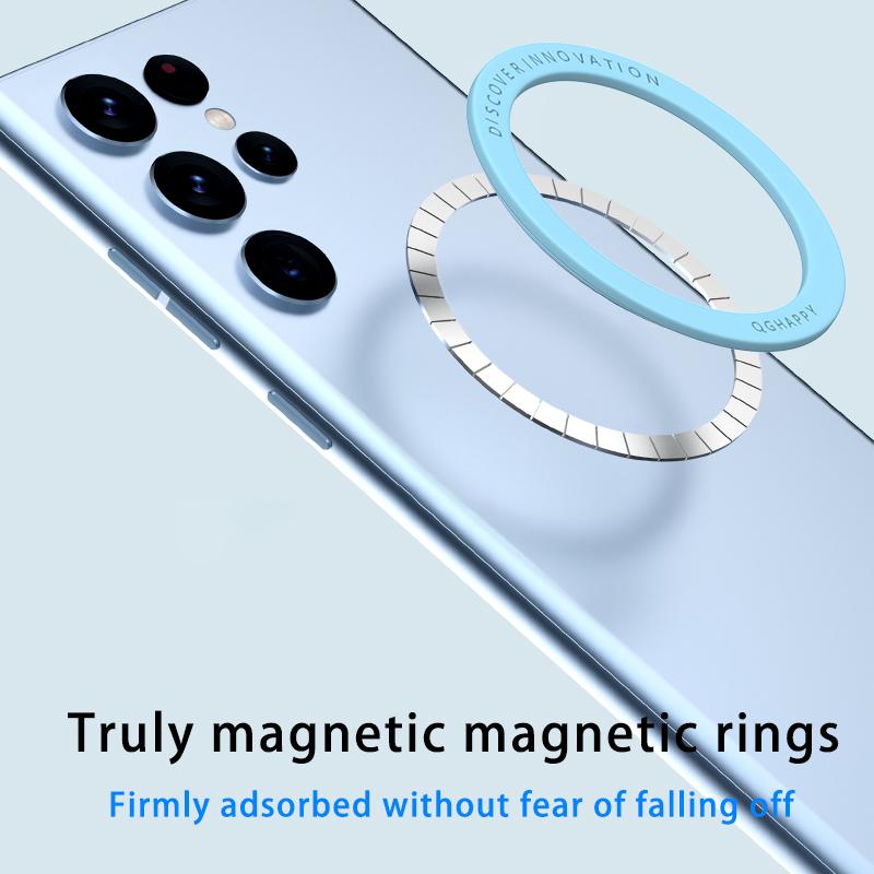 Magnetic Plate Ring For Magsafe Wireless Charger Iron Sheet Sticker Magnet Car Phone Holder For Apple iPhone 14 13 12 Xiaomi