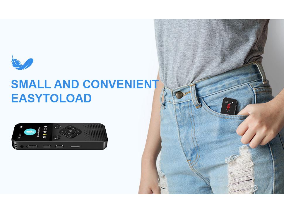 High-Definition Noise-Reducing Voice Recorder with Long Standby for Students and Business Meetings