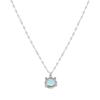 VENTFILLE 925 Sterling Silber Farbe Aurora Katze Halskette Damen Temperament Süß Mondstein Miau Planet Schlüsselbein Kette Schmuck Geschenk