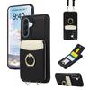 Umhängetasche Geldbörse Kartenhalter Ring Handyhülle für Samsung Galaxy A57 A37 A17 A07 A56 A36 A16 A55 A35 A15 A54 A14 Lederhülle