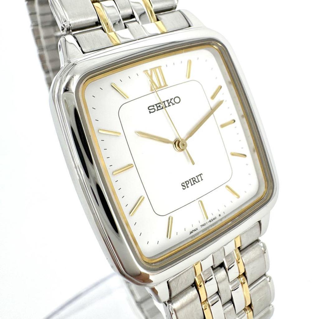 [USED] Almost/Warranty/Battery SEIKO SPIRIT Combination Watch