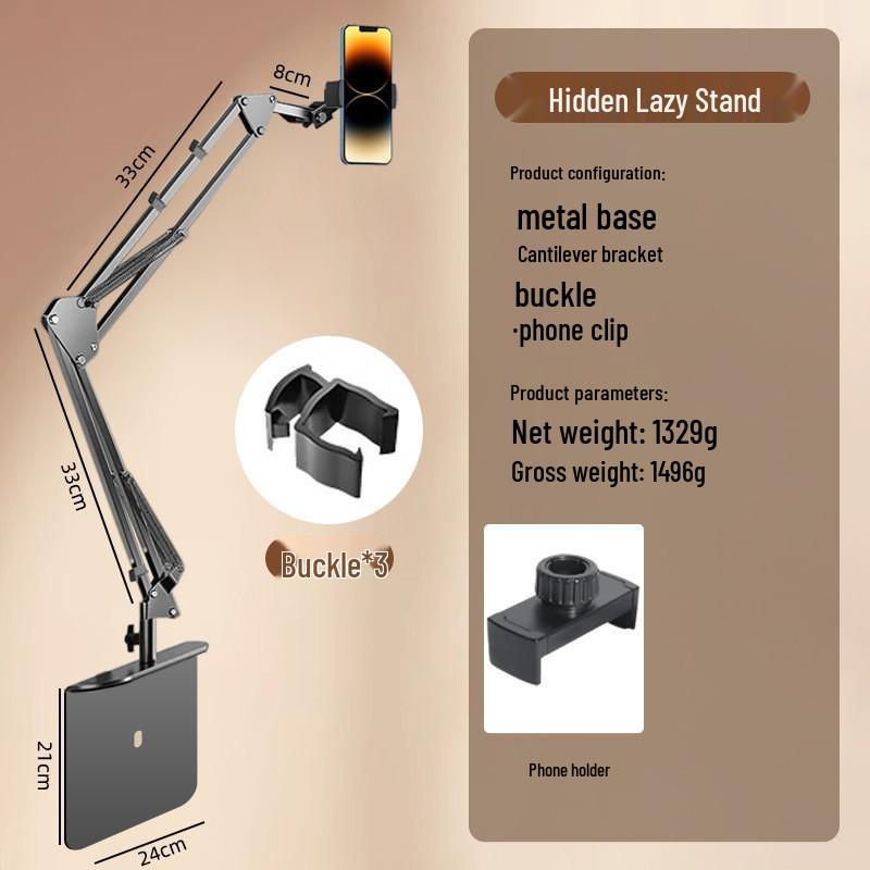 Portable Tablet Stand for Bedside and Desktop Viewing