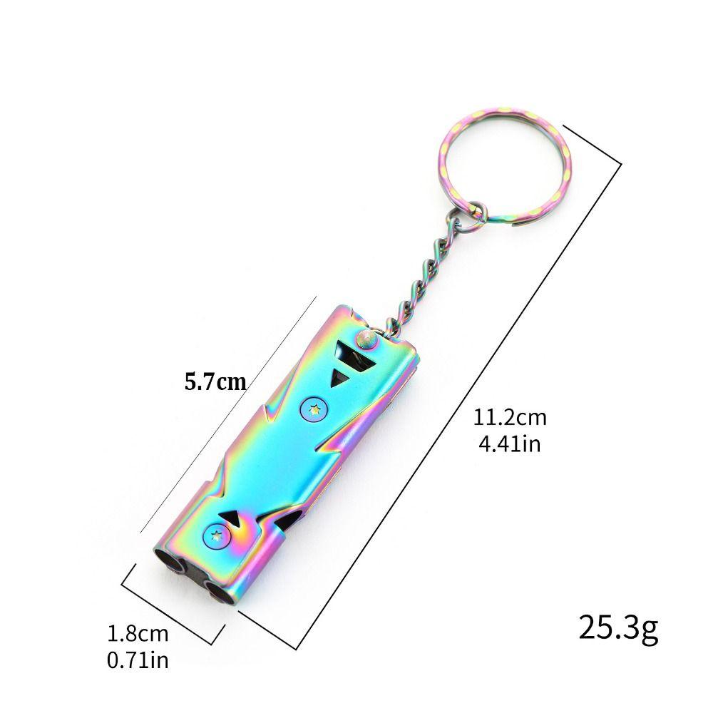 Portable Keychain Whistle 6 Colors Camping Hiking Tool New High Decibel Whistle Outdoor Tool