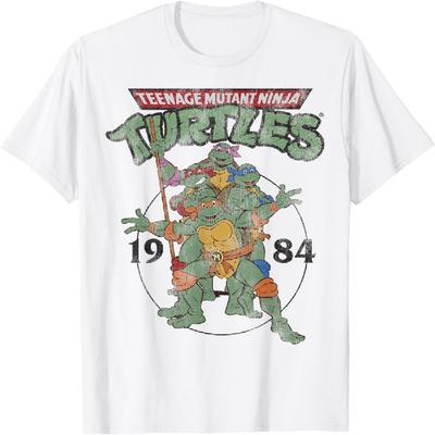 Teenage Mutant Ninja Turtles Klassischer Kreis 1984 T-Shirt T-Shirt
