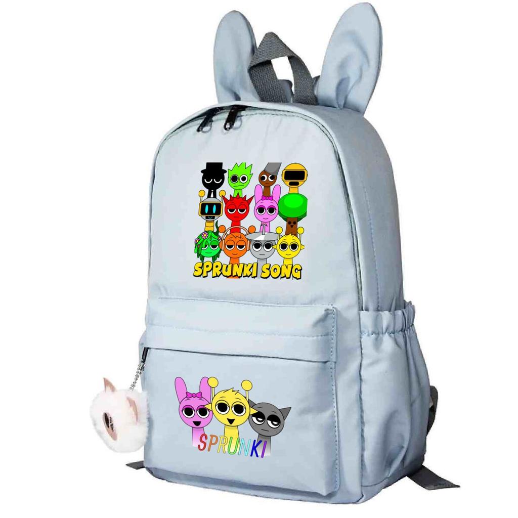 Campus Schoolbag Primary And Secondary School Students Cute Rabbit Ears Personalized Backpack Cartoon Printing
