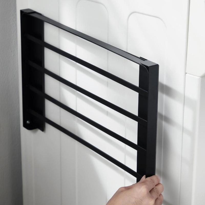 Foldable Bathroom Towel Holder No Tool Need Quick Assembly & Foldable Design Bracket Quick Fixing for Bathroom