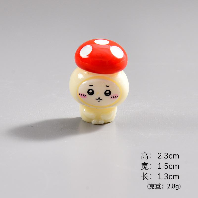 Chiikawa Handmade Desktop Small Ornaments Hachiware Trendy Toy Doll Accessories DIY Keychain Pendant Resin Accessories