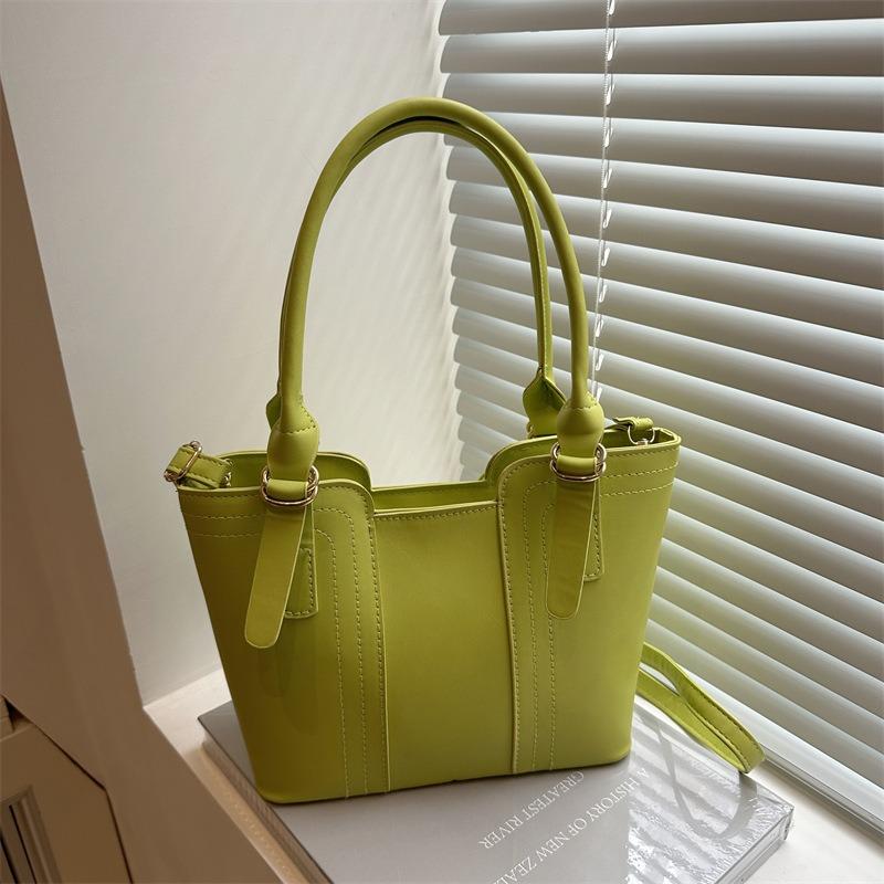 pring new textured fashion shoulder bag large capacity simple casual handbag