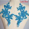 Toppe Ricamate ad Applicazione in Pizzo Fatte a Mano per Abito da Sposa e Accessori per Capelli della Sposa - Bianco, Rosso, Nero