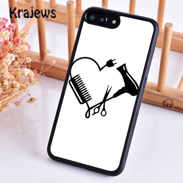 Krajews Hair Stylist Scissors Phone Case Cover For iPhone 17 Air 16 15 14 Plus 11 12 13 Pro Max Coque Shell Fundas