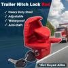 Trailer Hitch Locks With Keys, Fits 1-7/8 2-5/16 2 Inch Ball Hitch Lock Coupler Adjustable Tongue Lock Heavy Duty Steel For Vehicle Trailer Boat And