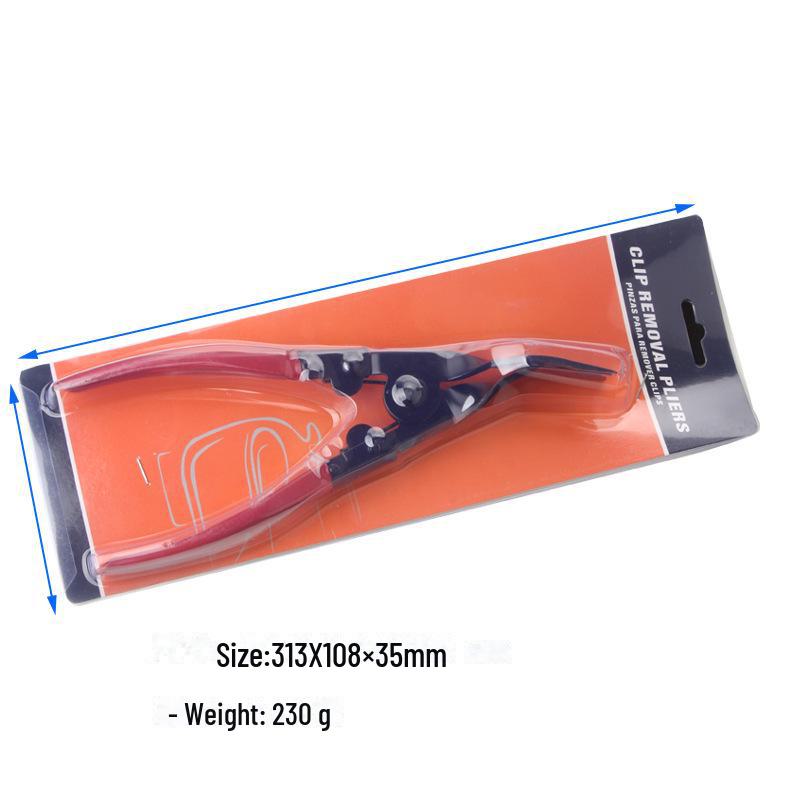 Plastic Rivet Removal Tool: Light Open Pliers with Screwdriver for Car Buckles and Gas Protection.