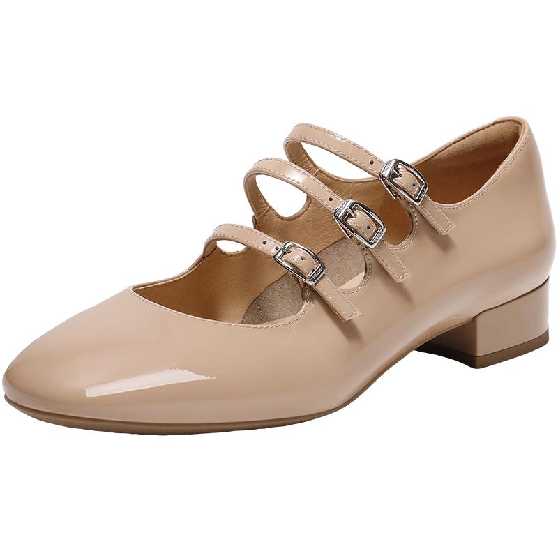 Belle Chunky Heel Mary Jane Pumps 37