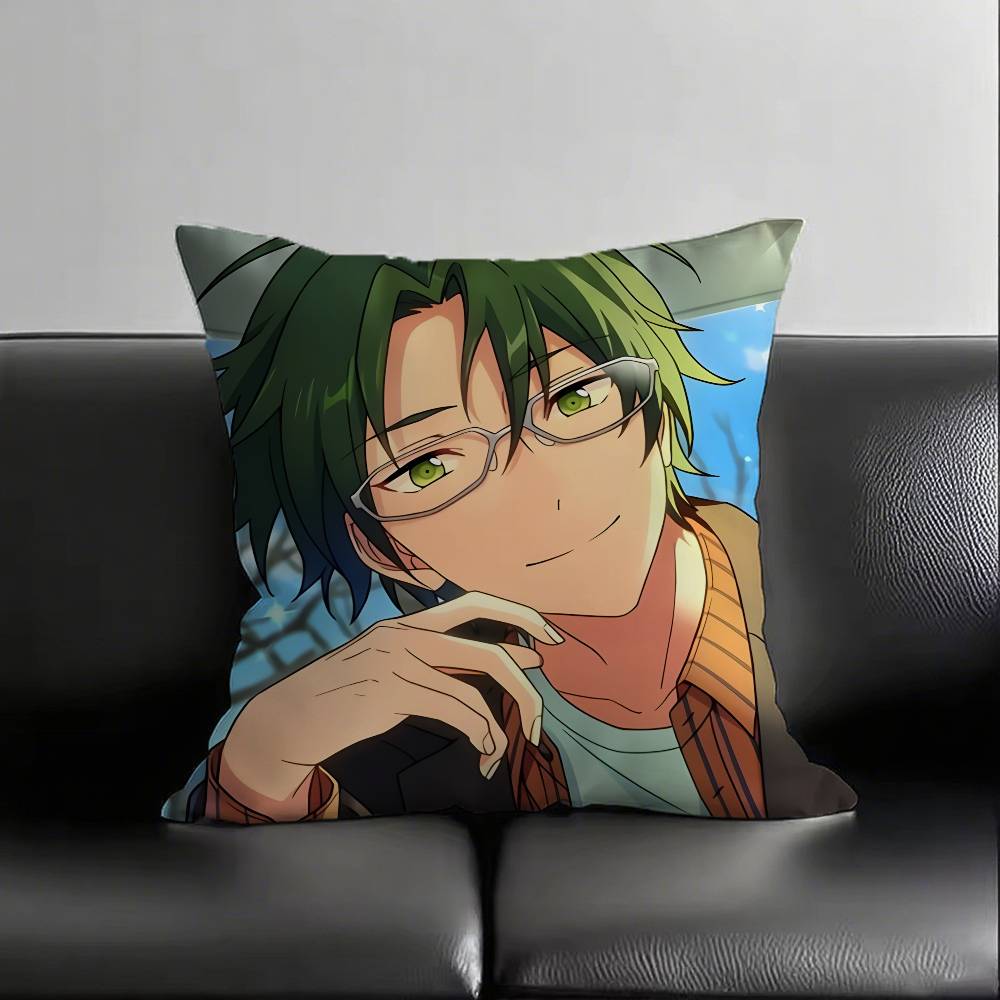 1pc Keito Hasumi Pillow Case Fashion Square Pillowcase Bedroom Sofa Room Ins Decoration Leisure