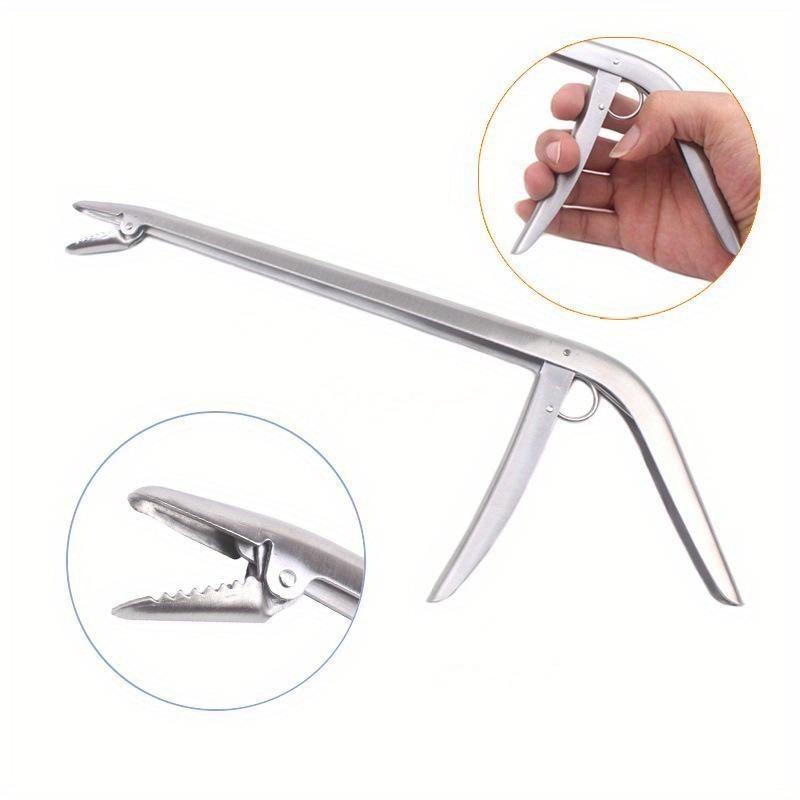 Stainless Steel Unhooking Device Fish Clamp Clip Catch Remover Plier Fishing Hook Tool Fish Tackle Control Fish Pliers