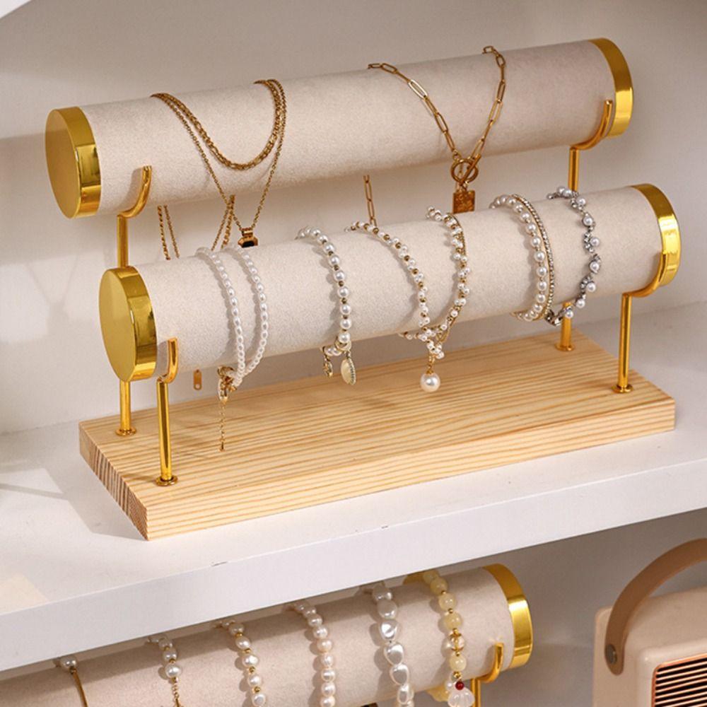 Multi-layer Storage Rack Velvet Jewelry Display Stand Bracelet Organizer Holder  Bracelet