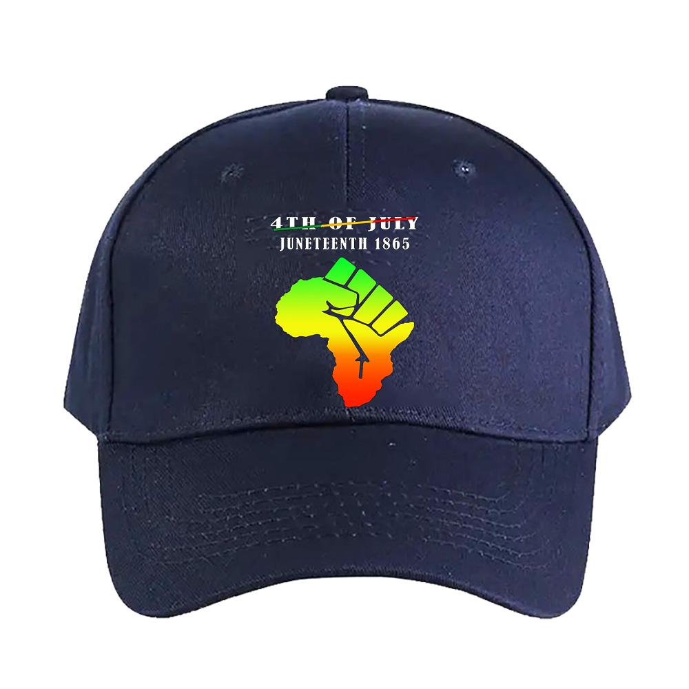 JULY JUNETEENTH INDEPENDENCE FREEDOM DAY Classic Adult Peaked Hat Adjustable Printed Baseball Caps Trucker Cap A for Man